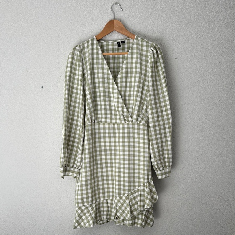 Green Gingham Women's Dress